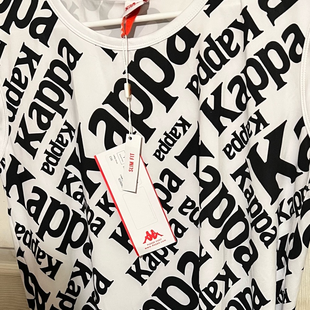 Kappa black and white dress